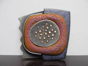 Excellent LARGE Sterling Silver Brooch Pendant