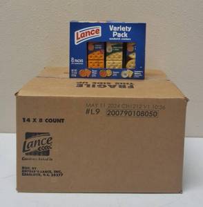 lot 25 image: Snyders - Lance  Variety Pack Sandwich Crackers - 1 Case