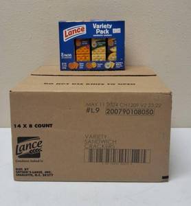 lot 24 image: Snyders - Lance  Variety Pack Sandwich Crackers - 1 Case
