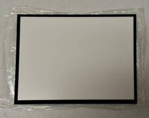 lot 64 image: Plaques  White with Black Concave Boarders 16 Pcs.