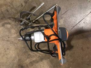 RIDGID Single-Paddle Mixer  Customer Returns See Pictures