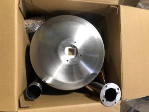 Hampton Bay 48000 BTU Stainless Steel Propane Standing Patio Heater  Customer Returns See Pictures