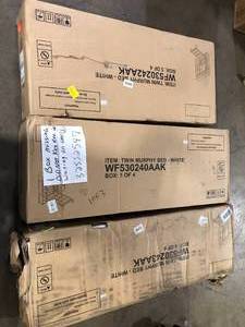 Twin Murphy Cabinet Bed White - missing parts - box 2- Customer Returns see pictures