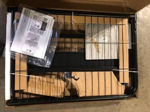 DHP Mabel Metal Futon Frame, Black Metal   Customer Returns See Pictures