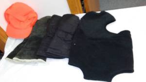 Winter Gloves, Face Masks And Hat.