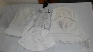 Deer Skin Gloves, Face Masks, And Hat.