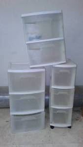 Sterilite White Plastic Shelves (3).