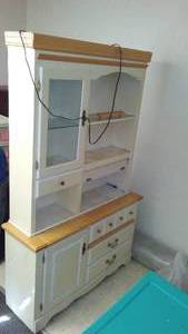 Lighted Hutch And Buffet.