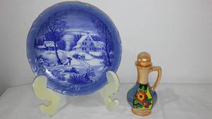 Currier And Ives And Lusterware Circa 1930�s.
