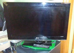 LG 32 in. TV with remote.