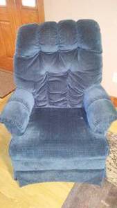 Leggett and Platt Blue Swivel Rocker.