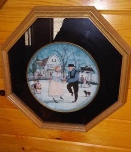 P Buckley Moss Collector 1988 Framed The Anniversary