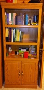 2-Door 2 Shelf Bookcase