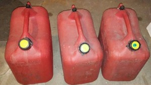 Gasoline Cans (3) 5 gal.
