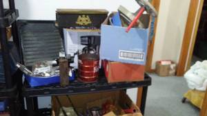 Large Misc Lot Including Iron Splitting Wedge.