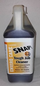 Snap Enviro Care Tough Job cleaner. 12 Gallon concentrate makes 160 quarts.