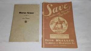 Horse Sense and Save on Saddle and Harness. 1930s