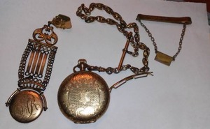 Vintage Elgin Pocket Watch, Chatelaine.
