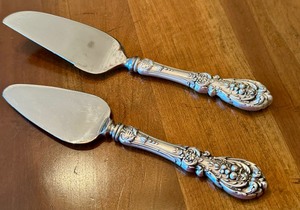 lot 35D image: Vintage Reed and Barton Francis I Sterling Silver Cheese Server & Vintage Sterling Silver Reed and Barton Francis I Cake Server