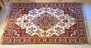 lot 15R image: Ivory Joshagan Rug by Talamar