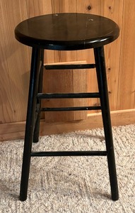 lot 121 image: Black Stool
