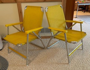 lot 126 image: Two Vintage Folding Chairs