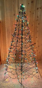 lot 134 image: Indoor  Outdoor Folding Light Up Tree Decor