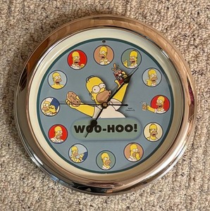 lot 165 image: Homer Simpson Wall Clock
