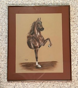 lot 167 image: Horse Motif Print by Lynn Liljeblad
