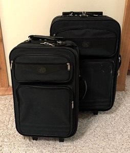 lot 262 image: Two Lewis & Hyde Rolling Suitcases  Luggage