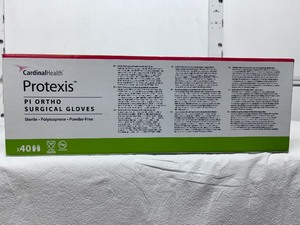 lot 16 image: 1 Box (40 pairs) NEW Cardinal Health 2D73ET85 Protexis Sterile Powder-Free Polyisoprene PI Ortho Surgical Gloves - Size 8 12 (open box)