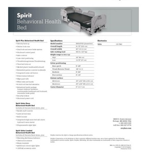 lot 1 image: WOW MSRP $22,000 Stryker CHG Spirit MedSurg Power Hospital Bed Ultra-low reduces falls, injury & trauma, Chair Position, Scale & Bed Exit Alarm wUsed Mattress That Prevents Bedsores 500lb Capacity - Works Great See Youtube 