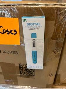 lot 34 image: WOWOW MSRP $20,000 5 Cases (360 thermometers per case) New In Retail Boxes LSL Healthcare TA-173 Digital OralRectal Thermometers - Great&nbspStocking Stuffer or&nbspGag For Handing Out At Halloween