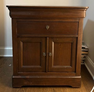 National Mount Airy Louis Philippe Collection Side Table  Cabinet