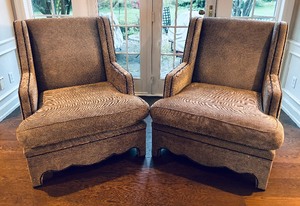 Two Beautiful Ebanista Accent Chairs