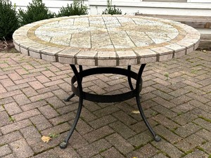 Mosaic Tile Top Patio Table