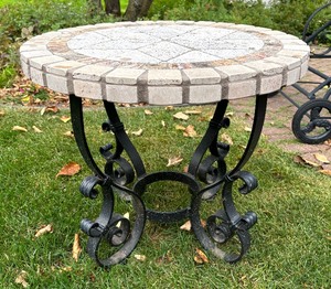 Petite Tile Top Patio Table