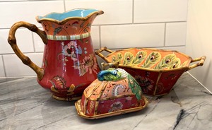 The Artesian Road Collection Pitcher, Bowl and Butter Dish by Tracy Porter