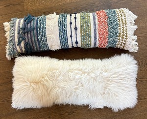Two Lovely Long Accent Pillows