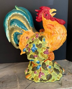 Colorful Rooster Decorative Figurine