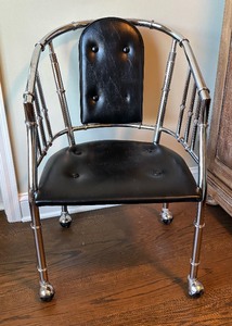 Outstanding Chrome Office Chair