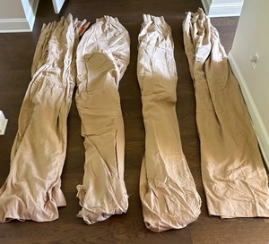 Four Delightful Neutral Drapery Panels