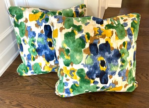 Two Bright and Beautiful Accent Pillows