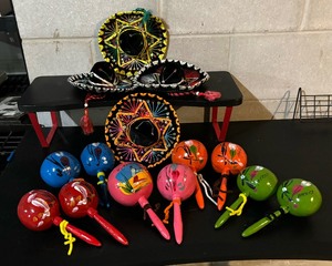 Fiesta Petite Sombreros and Maracas