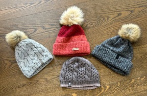 Four Winter Hats by Northface, Bula and Columbia