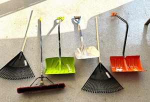 Rakes, Shovels and Broom