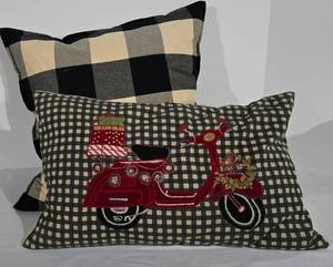 Homey BlackBeige Throw Pillows