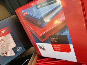 4-Inch Three-Ring Binders