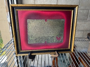 lot 53 image: Framed Francis Drake Quote