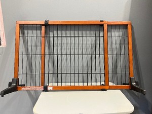 lot 20 image: Carlson Extra Tall 70-inch wide Adjustable Freestanding Pet Gate